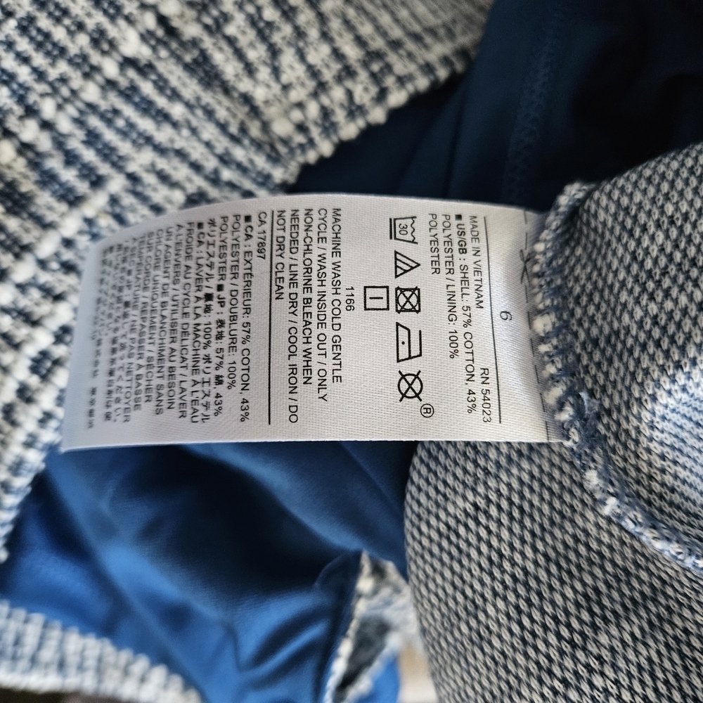 Banana Republic Blue and White Pencil Skirt - Picture 4 of 5